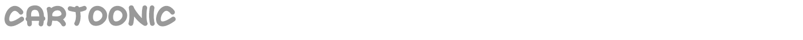 Cartoonic font preview